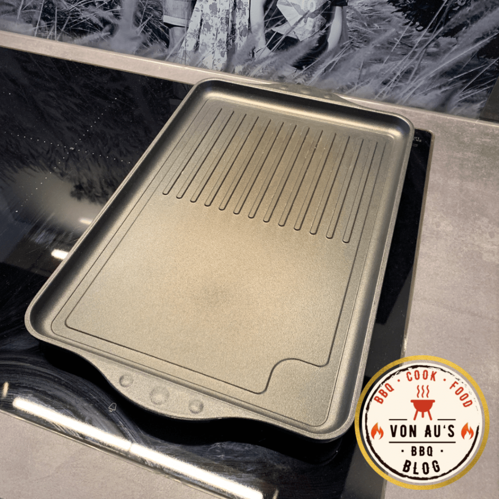 Induktionsfähige Grillplatte