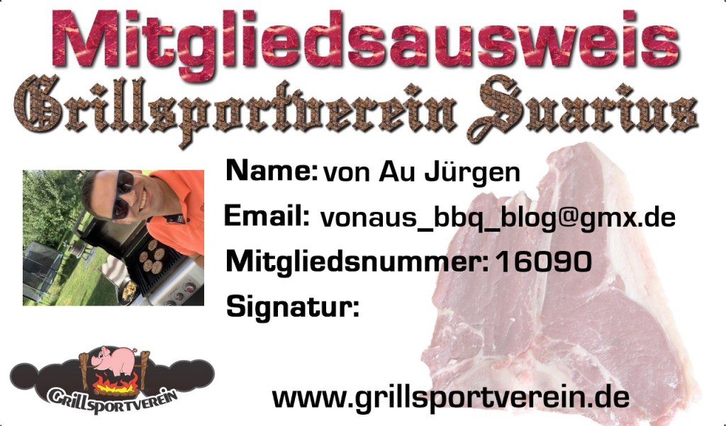 Mitgliedsausweis Grillsportverein
