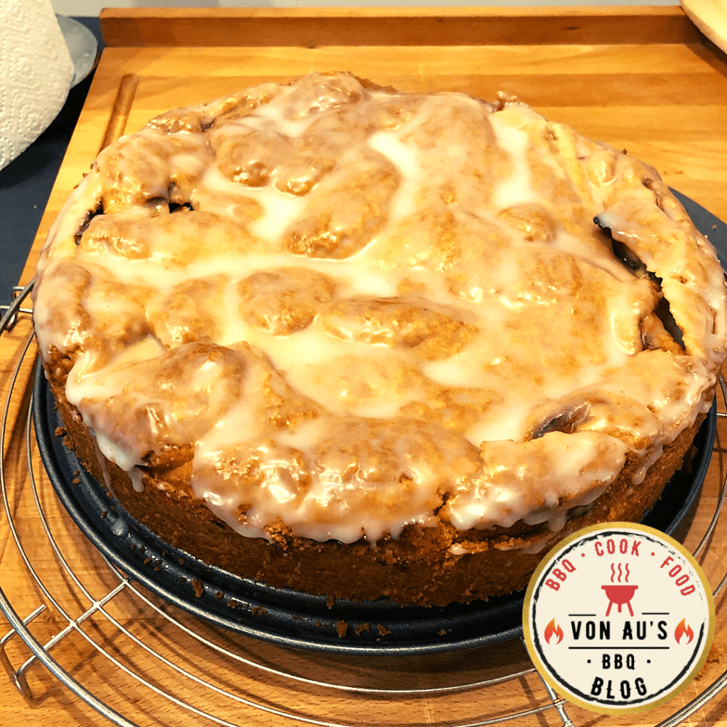 Gedeckter Apfelkuchen