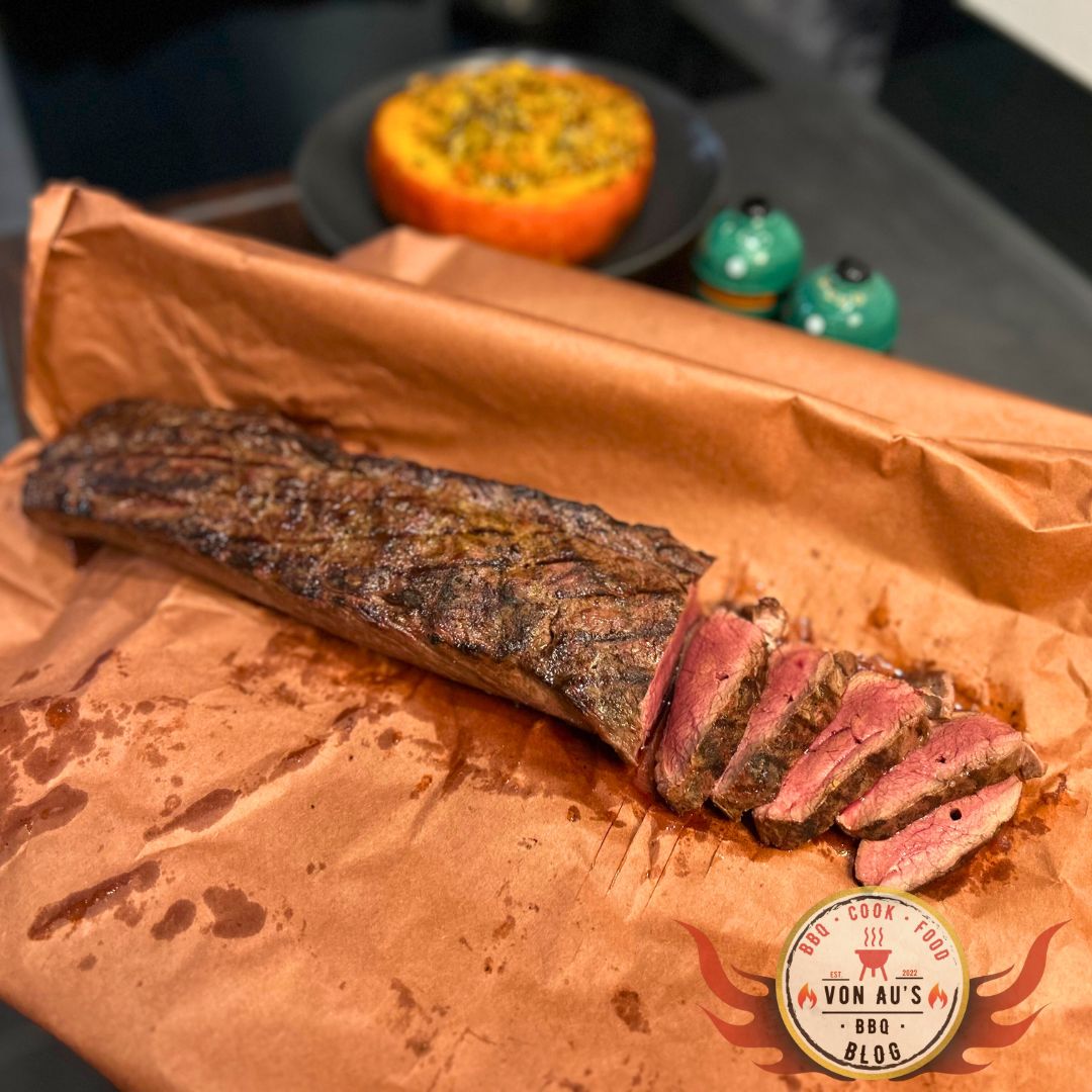 Hirschkalbsrücken vom Big Green Egg