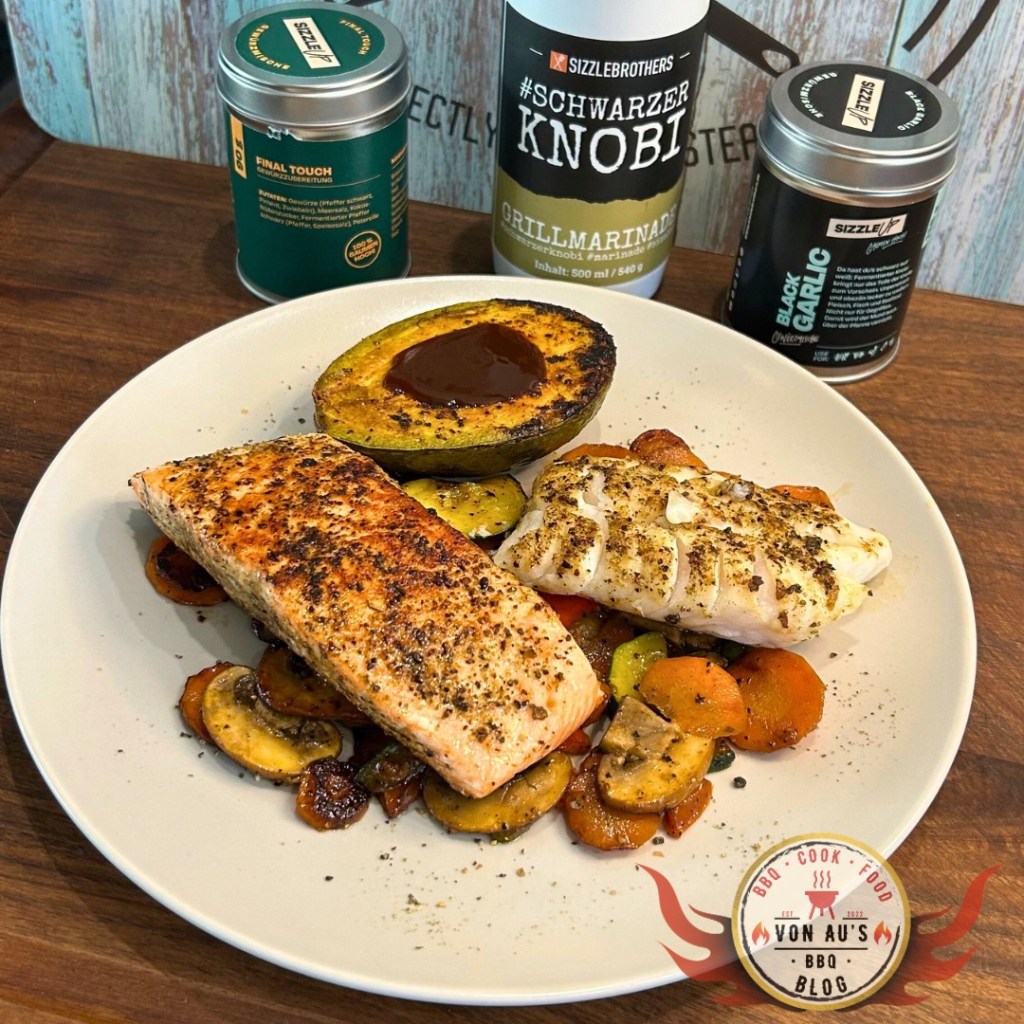 Gegrillter Genuss – Lachs | Kabeljau | Grillgemüse |&nbsp;Avocado