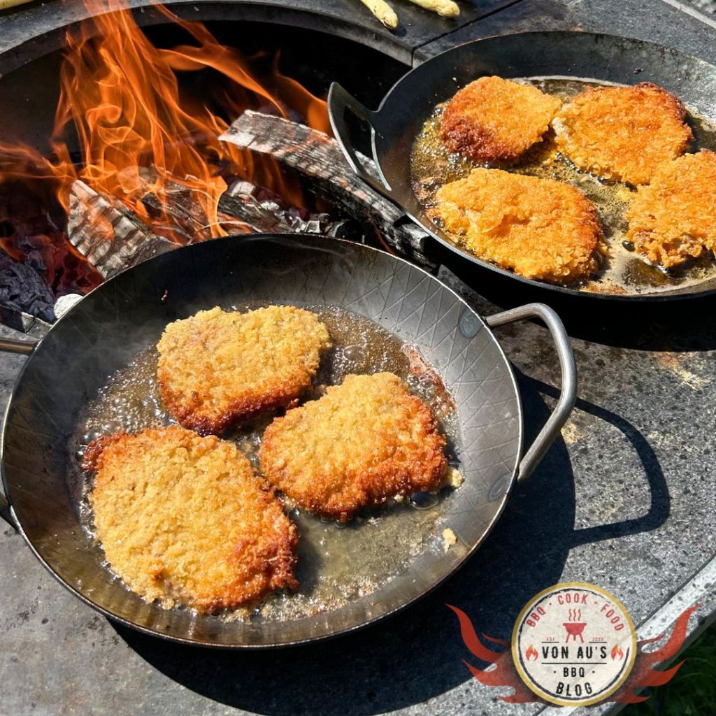 BBQ-Schnitzel mit Sweet-Bacon-Kruste