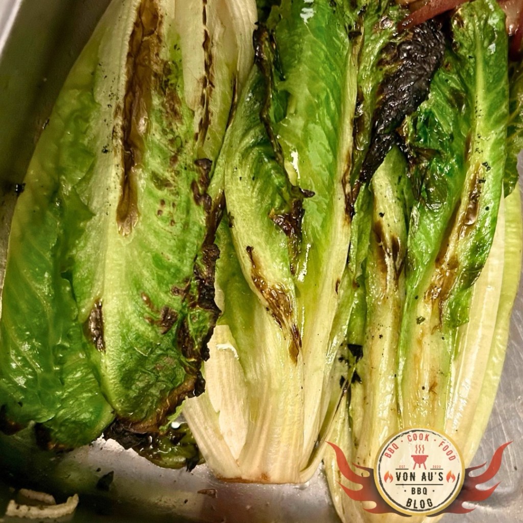 Gegrillter Romanasalat