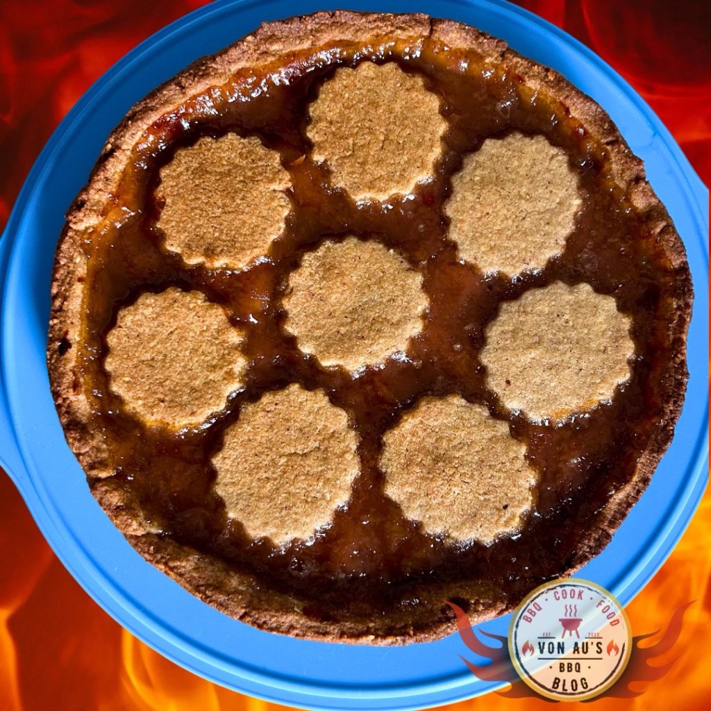 BBQ-Linzertorte mit rauchiger&nbsp;Fruchtfüllung